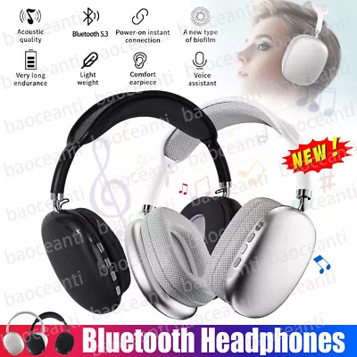 Wireless Bluetooth Headphones Earphones Over Ear Headset For IPhone & Samsung UK • £9.99