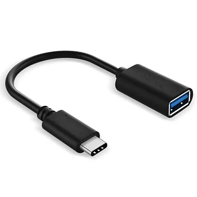 20CM USB Type C 3.1 Male To USB 3.0 A Female OTG Cable USB Adapter Lead - Black • £3.44
