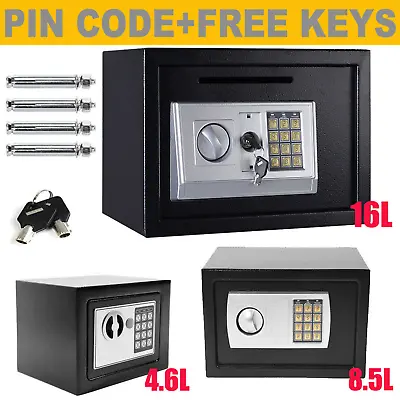 Premium Electronic Security Safe Money Cash Deposit Box Office Home Lock Safety • £21.81