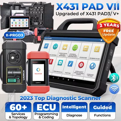 LAUNCH X431 PAD VII X-Prog3 Heavy Duty Truck Diagnostic Scanner Key Programming • $529