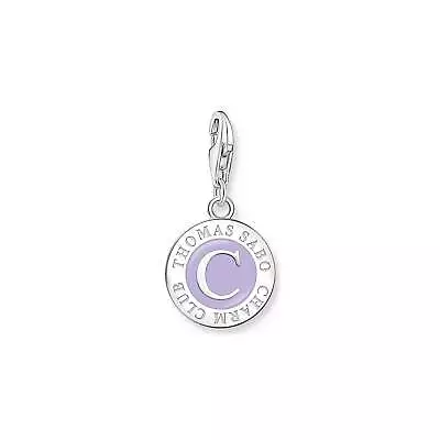 Genuine THOMAS SABO Silver Member Charm Violet Coin • $19