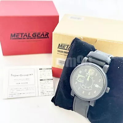 METAL GEAR SOLID Solid Snake Model Super Groupies Quartz Wrist Watch W/BOX GOOD • $289