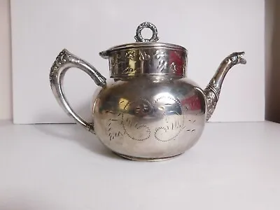 RARE Antique Imperial Brand Quadruple Plated Teapot #1000 Co. Logo Is Pre 1900 • $75