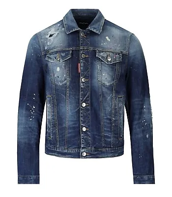 Dsquared2 Dan Jean Blue Denim Jacket  Man • $938