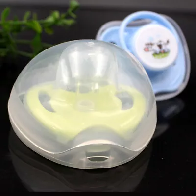 Pacifier Storage Case Box Holder Dustproof For Infant New Born Baby • £5.26