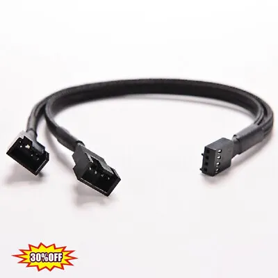 1pc 4 Pin PWM To Dual PWM Splitter Adapter PC Fan T1Y5 For CPU Case New • $1.62