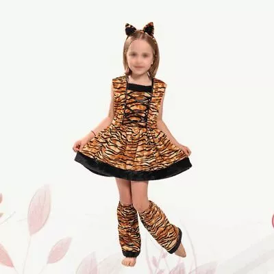  S Child Outfit For Girls Toddler Animal Playsuit Cosplay Pajamas • £15.19