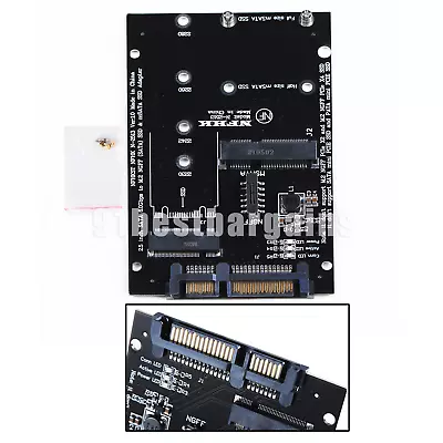 M.2 NGFF/Msata SSD To SATA III 3.0 Adapter Card For PC 2280 2260 Laptop • $9.02