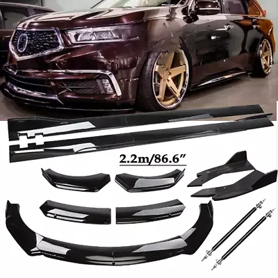 For Acura MDX Side Skirts Rear & Front Bumper Lip Splitter Spoiler Strut Rods • $99.99