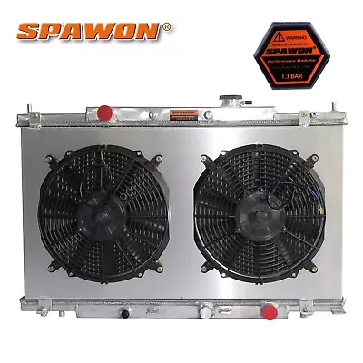 SPAWON Radiator With Fan Shroud For Honda CRV Element 2.4L L4 2002-2006 MT 2443 • $195