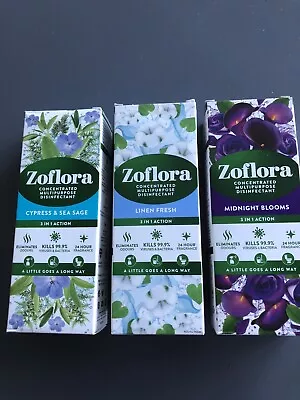 Zoflora Concentrated Multipurpose Disinfectant 3 X 125ml New In Box • £10