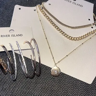 £10 • Buy River Island Jewellery Bundle New RRP £24 Lot 12