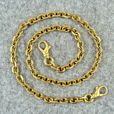 Solid Brass Bag Wallet Chain Fob Pants Jeans Chain Key Chains - 20 INCHES • $11.99