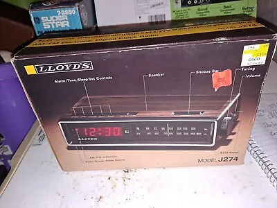 $64.99 • Buy Vintage Lloyd's Am/Fm Electronic Digital Clock NIB J274 Hong Kong