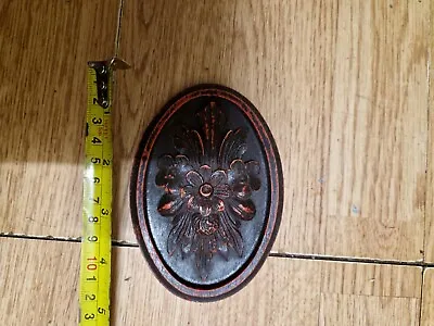 Antique Oval Carved Clock Part Vienna Wall Clock • £26