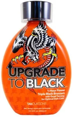 Ed Hardy UPGRADE TO BLACK Triple Black Dark Bronzer Indoor Tanning Lotion - 13oz • $25.91