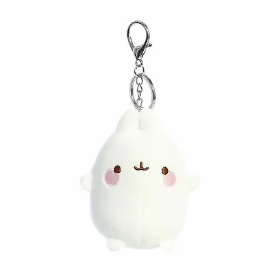 Aurora - Mini White Molang - 4  Molang Keychain - Playful Stuffed Animal • $11.35