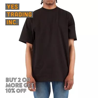 Shakawear Mens Plain T Shirt Max Heavyweight Shirts Short Sleeve Cotton Tee • $11.90