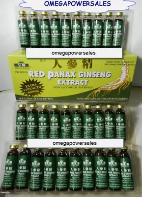 ROYAL KING RED PANAX GINSENG EXTRACT 1 BOX 30 BOTTLES EXTRA STRENGTH 6000mg • $27.99