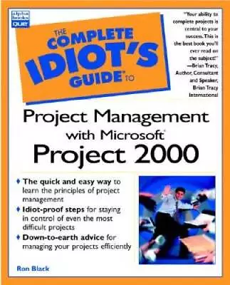 Complete Idiot's Guide To Project Management With Microsoft Project 2000  - GOOD • $4.49