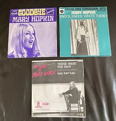 The Beatles/MARY HOPKIN X 3 Pic Slvs Job Lot: Goodbye/Those Were The Days/Knock • £4.20