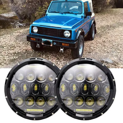 $76.99 • Buy Fit For Suzuki Sierra SJ80 SJ80V LJ80 LED 7  Headlights Lights Flash AMBER