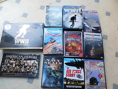 Mostly NOS Unused & Unwatched World War II DVD Collection Full USPS Box • $23.99