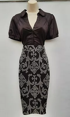 £6.99 • Buy Wiggle,pencil Skirt,pin Up,rockabilly,50's,60's,70's,80's Vintage Style,size 14