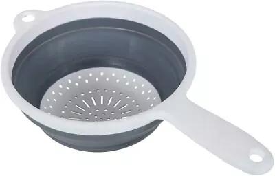 Strainer Mesh Sieve With Handle Colander Pop Store Tin Tea Food Kitchen • £6.89