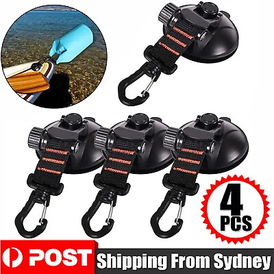 4PCS Suction Cup Anchor Securing Hook Tie Down Camping Tarp As Car Side Awning • $17.88