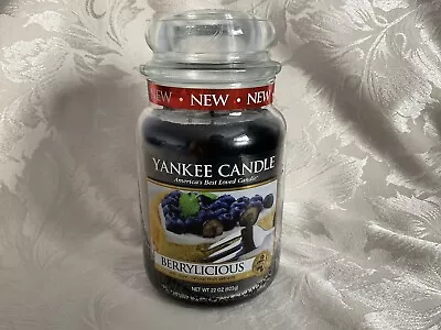 Yankee Candle “Berrylicious” Large Jar 14 Pour From USA • £39.95