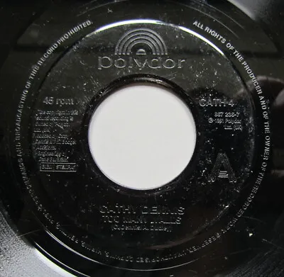 Cathy Dennis - Too Many Walls (7  Single Jukebox) • £16.99