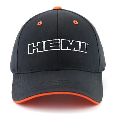 Hemi Baseball Hat Ball Cap Black Official Licensed Mopar Dodge Chrysler Plymouth • $21.99