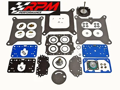 Holley Marine 4 Barrel 4160 Carburetor Carb 600 CFM Rebuild Kit Vacuum Secondary • $69.99