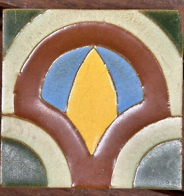 Vintage Arts & Crafts Mosaic Tile Co. Tile • $99