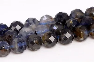 6MM Genuine Natural Deep Color Iolite Beads Grade AB Faceted Round Loose Beads • $5.45
