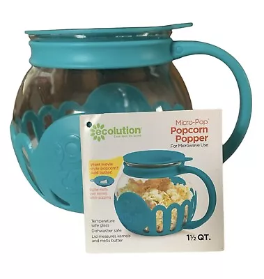 Microwave Popcorn Popper Red 1.5 Qt Ecolution USA Ship Teal • $6.25