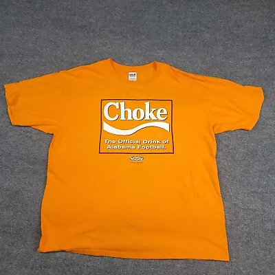 Vtg 90s Y2K Tennessee Vols Smack Talk Choke Cola Alabama Football Adult XXL 2X • $24.55