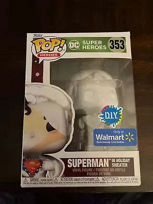 $16.50 • Buy Funko POP DC Super Heros Superman In Holiday Sweater DIY - Only At Walmart - NIB