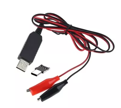 USB/Type-C 5V To 9V Step-up Boost Up Clip Cable Fixed Voltage Power Supply • £3.78