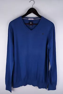 Gaastra Men Jumper Knit Casual Blue Cotton Pullover Size 2XL • $31.51