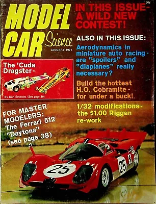 Model Car Science Magazine Aerodynamics In Mini Racing January 1971 060823R • $13.64