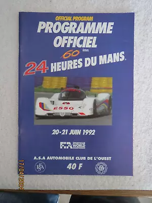 1992 24 Hours Le Mans Programme • £9.99