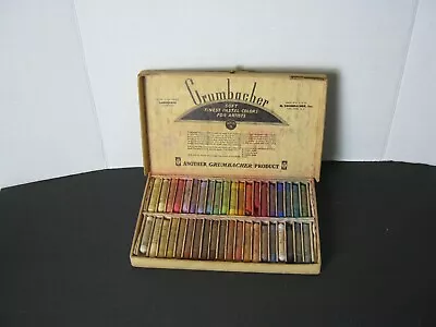 Vtg GRUMBACHER Set No. 3 !  Finest Soft Pastels  W/Box* • $188