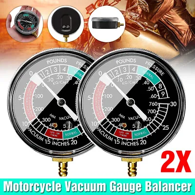 $20.99 • Buy Cylinder Motorcycle Fuel Vacuum Carburetor Synchronizer Gauge Carb Sync Tool US