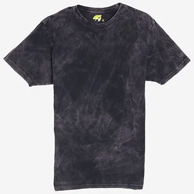 Men 300 GSM Heavy Cotton Acid Wash Vintage Style Regular Fit Tshirt XL • £19.99