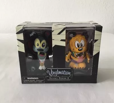 Disney 3  Vinylmation Spooky Series 2 ~ Vampire Goofy & Werewolf Pluto ~ New! • $19.99