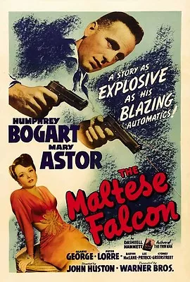 THE MALTESE FALCON (1941) Movie Poster [Licensed-NEW-USA] 27x40  Theater Size • $24.99