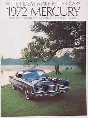 1972 Mercury DLX  FL Brochure Marquis/Comet/Cougar • $7.99