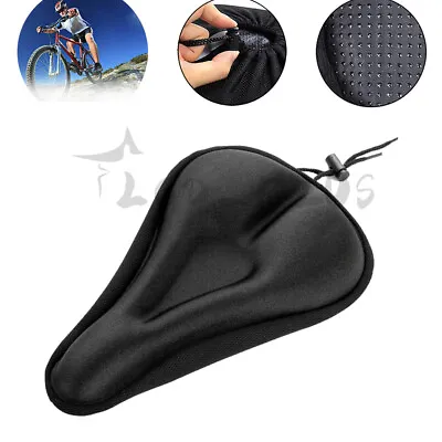 Bike Seat Cover Gel Comfort Cushion Cover Soft Padded Mountain Cycling Saddle • $8.50